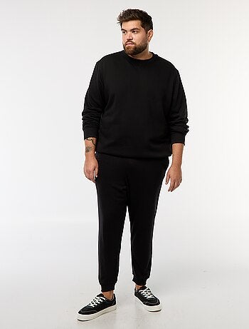 Joggingbroek van effen sweatstof
