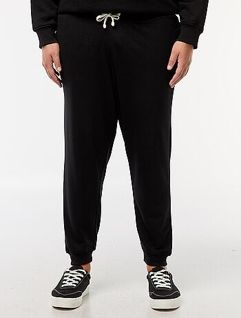 Joggingbroek van effen sweatstof