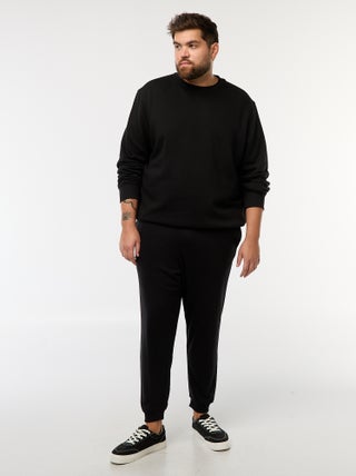 Joggingbroek van effen sweatstof