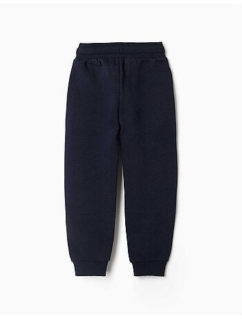 Joggingbroek van fleece met slanke pasvorm en trekkoord