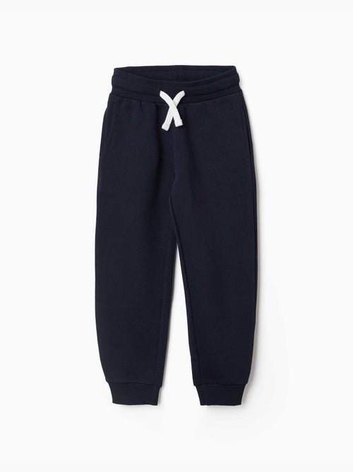 Joggingbroek van fleece met slanke pasvorm en trekkoord - Kiabi