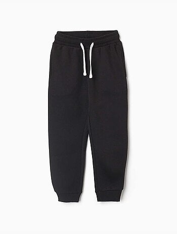 Joggingbroek van fleece met slanke pasvorm en trekkoord