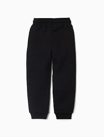 Joggingbroek van fleece met slanke pasvorm en trekkoord