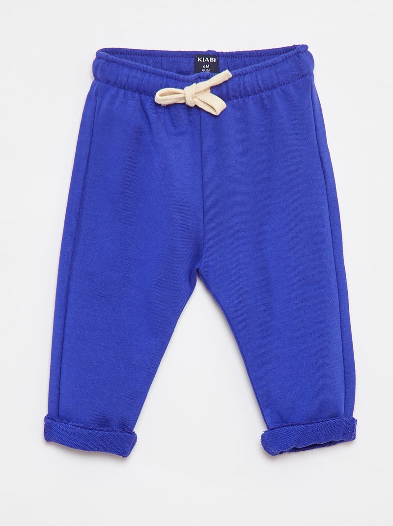 Joggingbroek van french terry Blauw - Kiabi