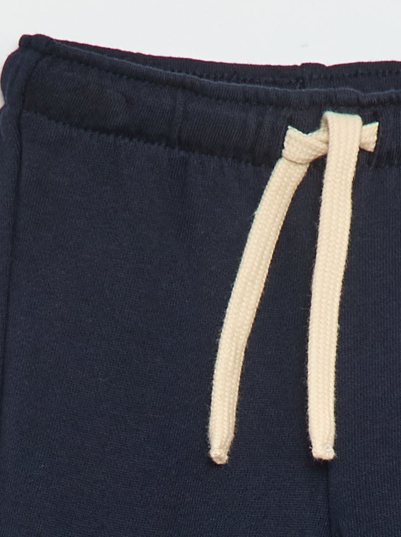 Joggingbroek van french terry Blauw - Kiabi