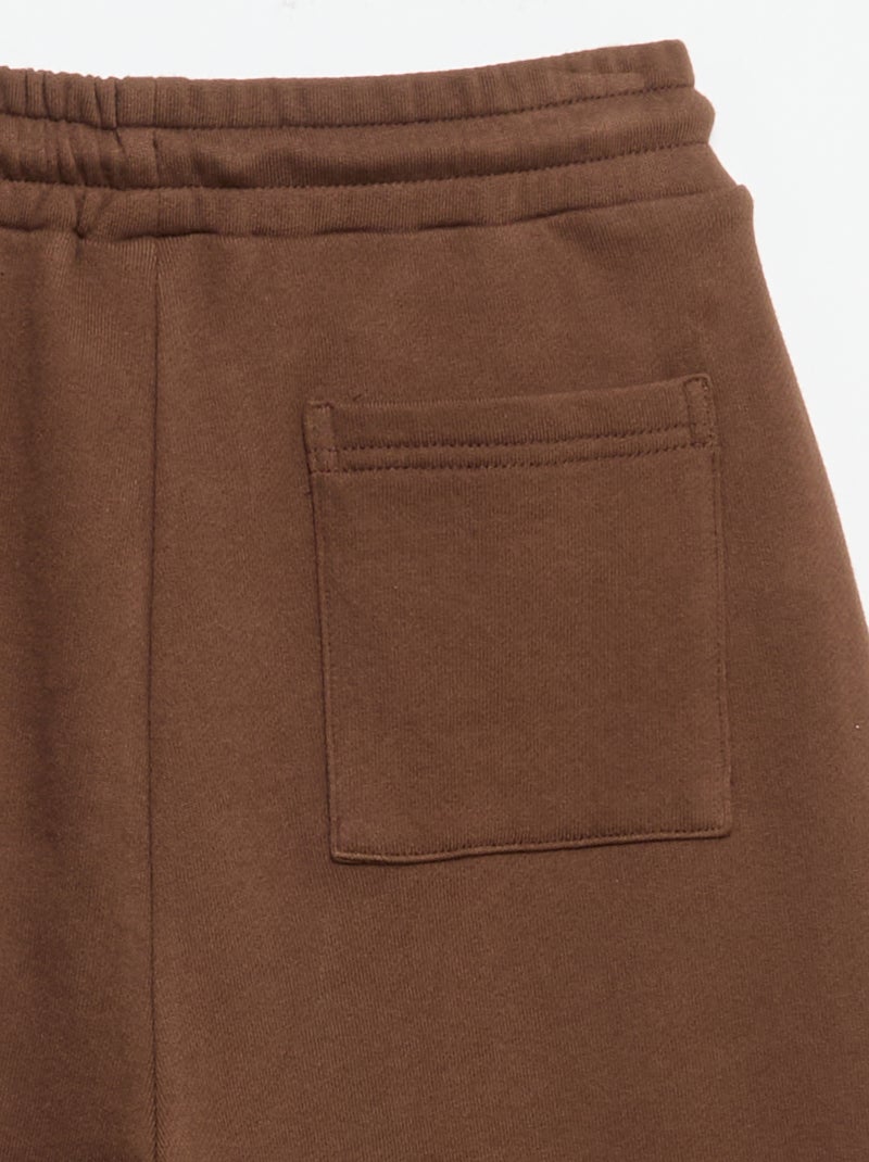 Joggingbroek van French Terry Bruin - Kiabi