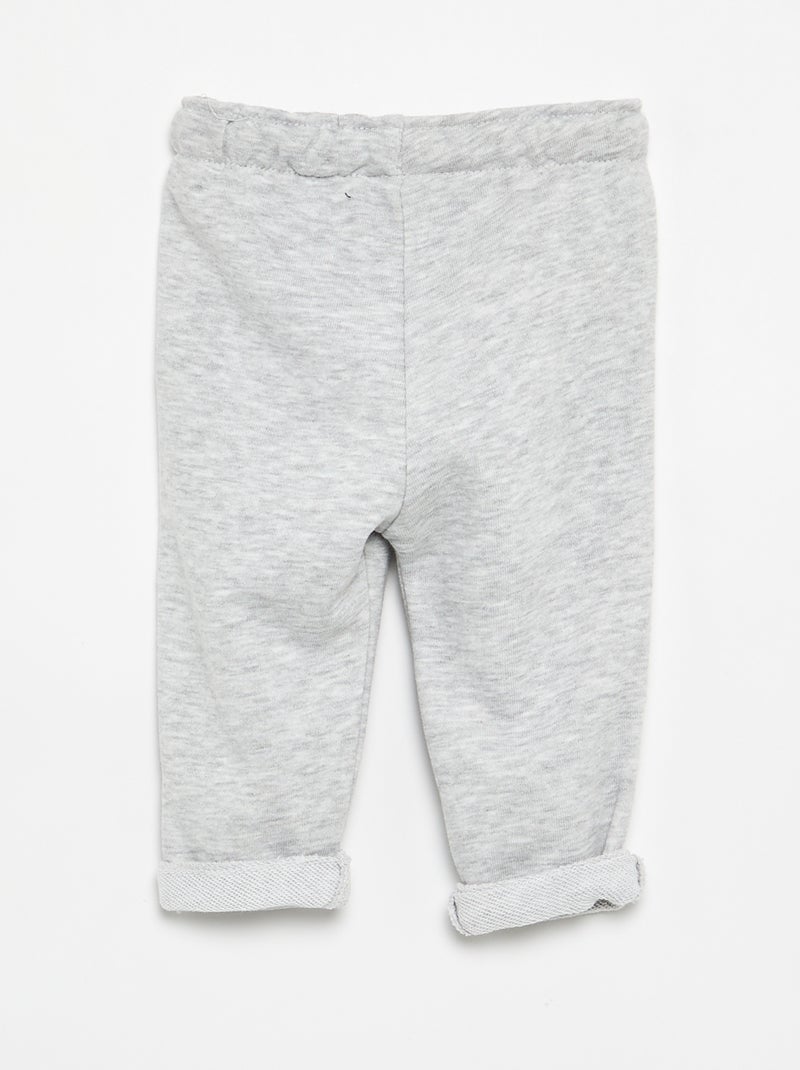 Joggingbroek van french terry Grijs - Kiabi