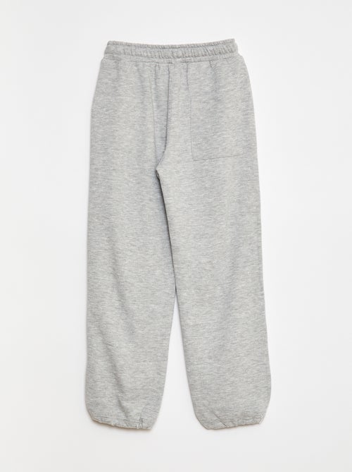 Joggingbroek van french terry met contrasterend biaisbandje - Kiabi