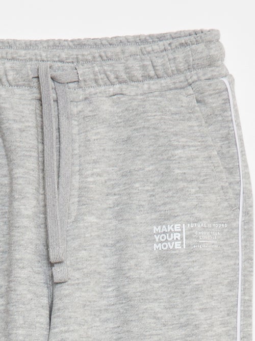 Joggingbroek van french terry met contrasterend biaisbandje - Kiabi