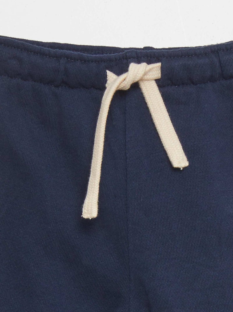Joggingbroek van french terry ZWART - Kiabi