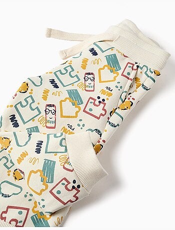Joggingbroek van geruwd fleece