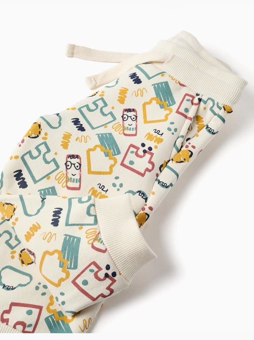Joggingbroek van geruwd fleece - Kiabi
