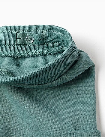Joggingbroek van geruwde fleece met cargozakken