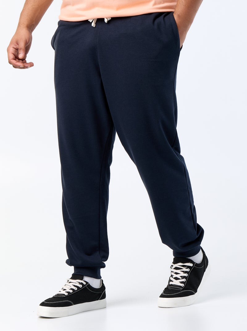 Joggingbroek van geruwde molton Blauw - Kiabi