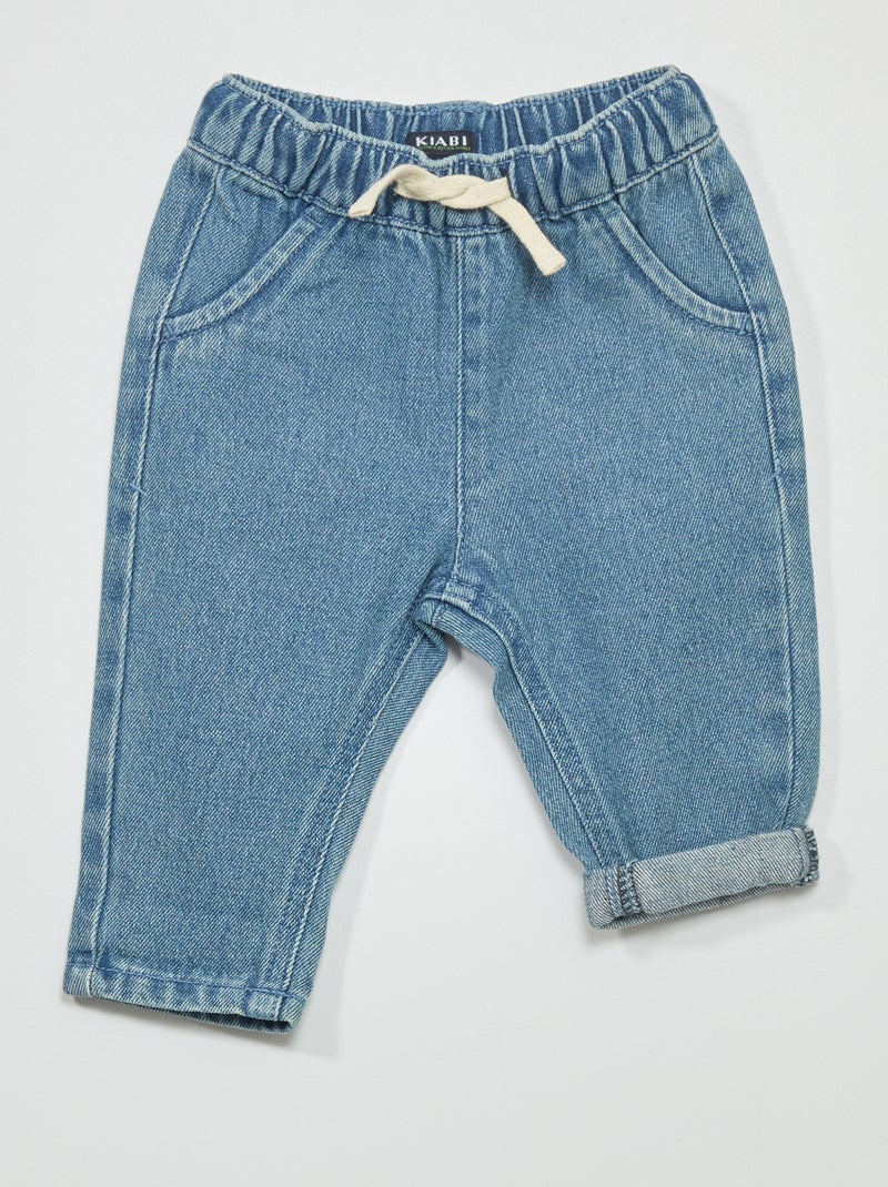 Joggingbroek van keperstof BLAUW - Kiabi
