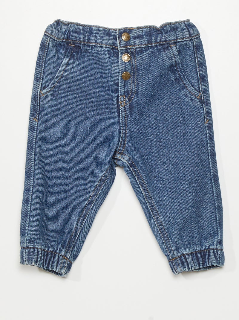 Joggingbroek van spijkerstof BLAUW - Kiabi