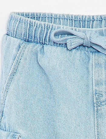 Joggingbroek van spijkerstof met zakken