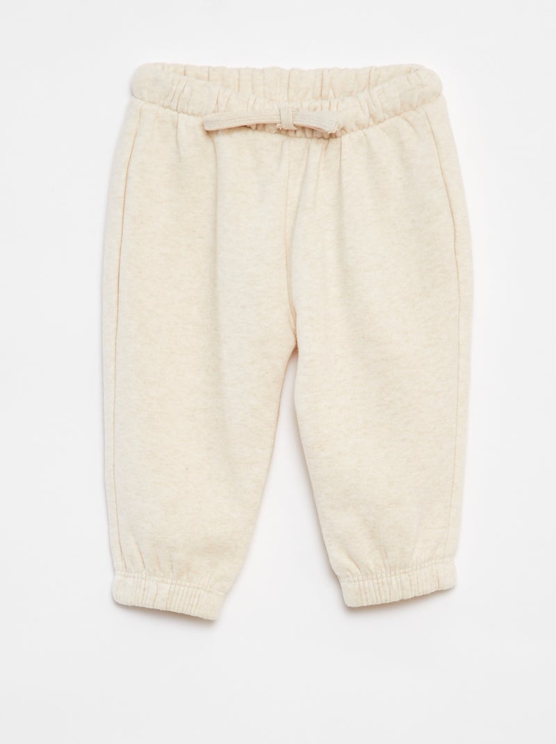 Joggingbroek van sweatstof Biege - Kiabi