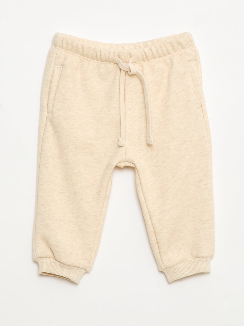 Joggingbroek van sweatstof Biege - Kiabi