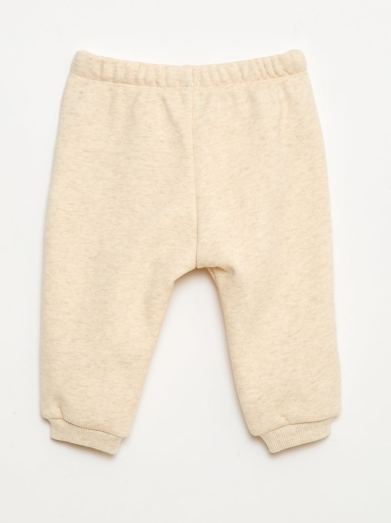 Joggingbroek van sweatstof Biege - Kiabi