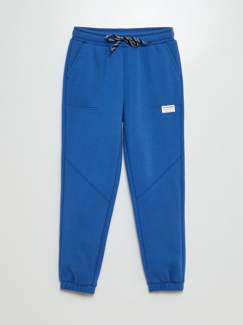 Joggingbroek van sweatstof BLAUW - Kiabi