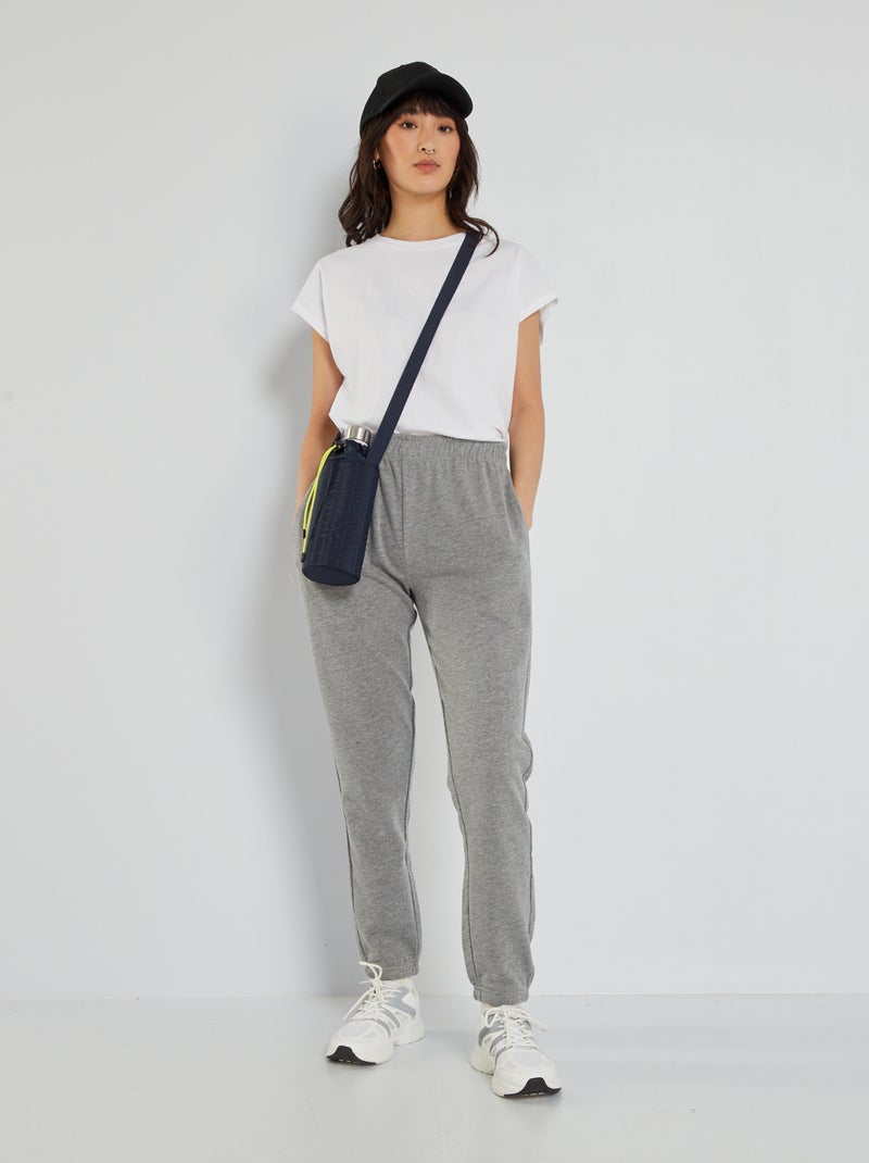 Joggingbroek van sweatstof GRIJS - Kiabi