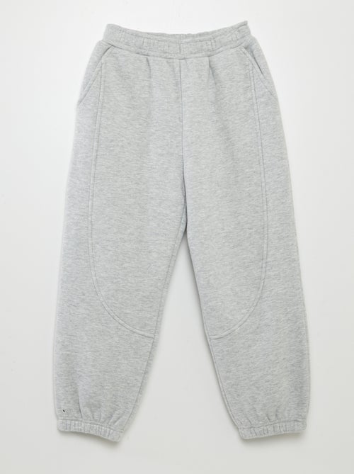 Joggingbroek van sweatstof met fleecevoering - Kiabi