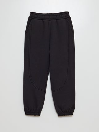 Joggingbroek van sweatstof met fleecevoering