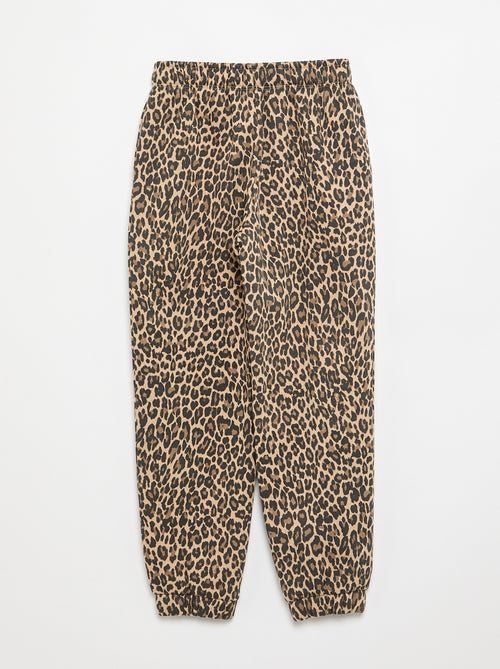 Joggingbroek van sweatstof met zachte, geruwde binnenzijde - Kiabi