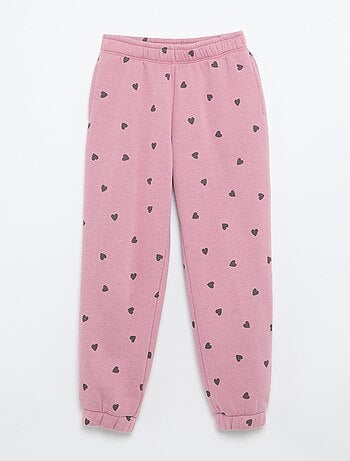 Joggingbroek van sweatstof met zachte, geruwde binnenzijde