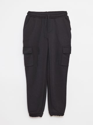 Joggingbroek van sweatstof met zakjes
