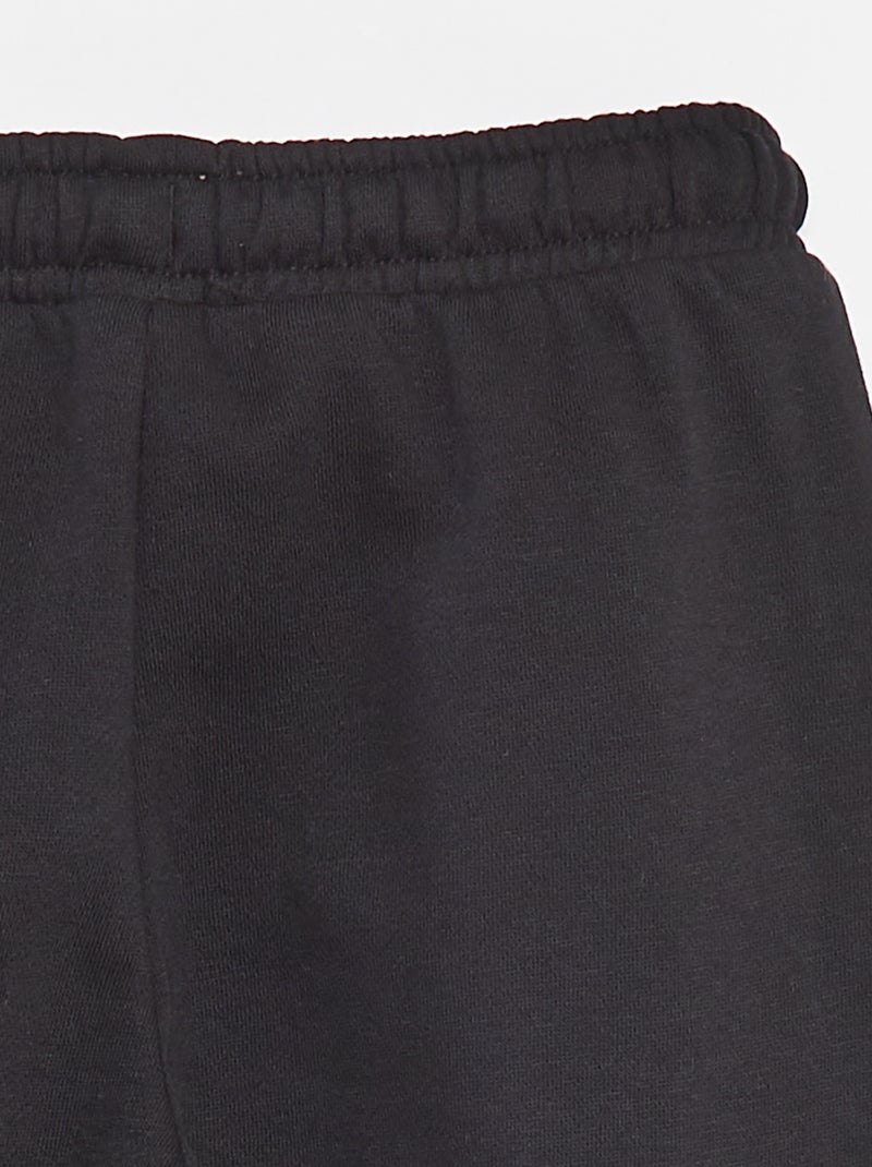 Joggingbroek van sweatstof met zakjes zwart - Kiabi