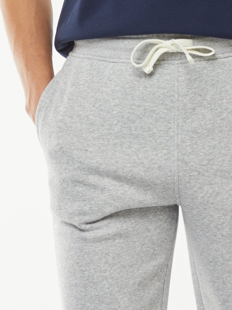 Joggingbroek van warme sweatstof Grijs - Kiabi