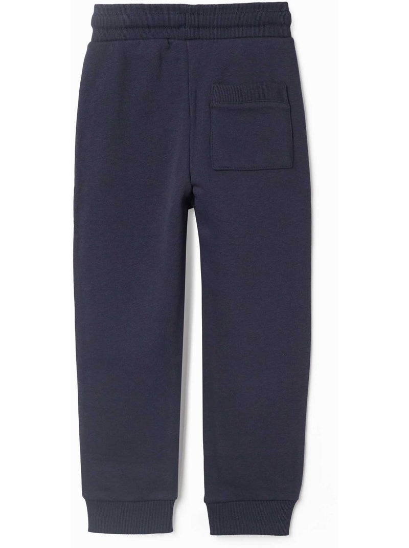 Joggingbroeken van fleece met trekkoord en zakken Donkerblauw - Kiabi