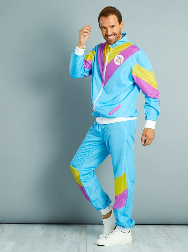 Joggingpak uit de jaren 80 blauw - Kiabi