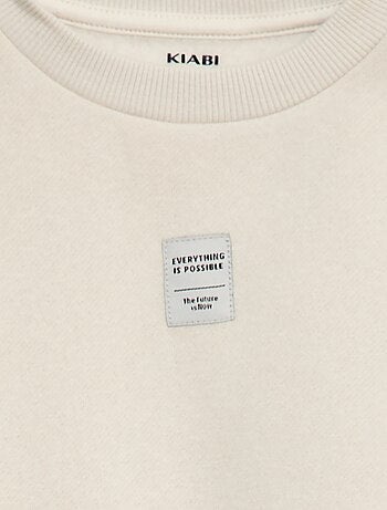 Joggingpak van geruwde fleece - Sweater + broek - 2-delig