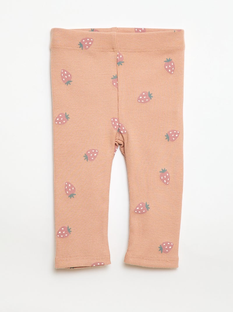 Joggingpak van sweatstof + legging - 2-delig Rose - Kiabi