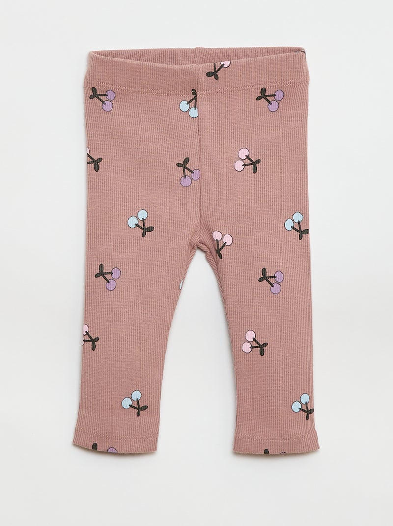 Joggingpak van sweatstof + legging - 2-delig Rose - Kiabi