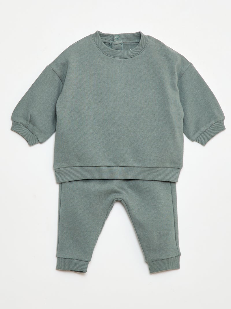 Joggingpakje met sweater + broek - 2-delig Blauw - Kiabi