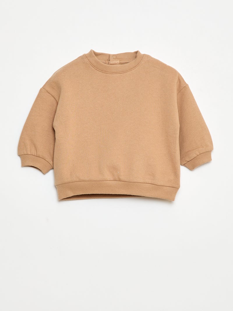 Joggingpakje met sweater + broek - 2-delig Bruin - Kiabi