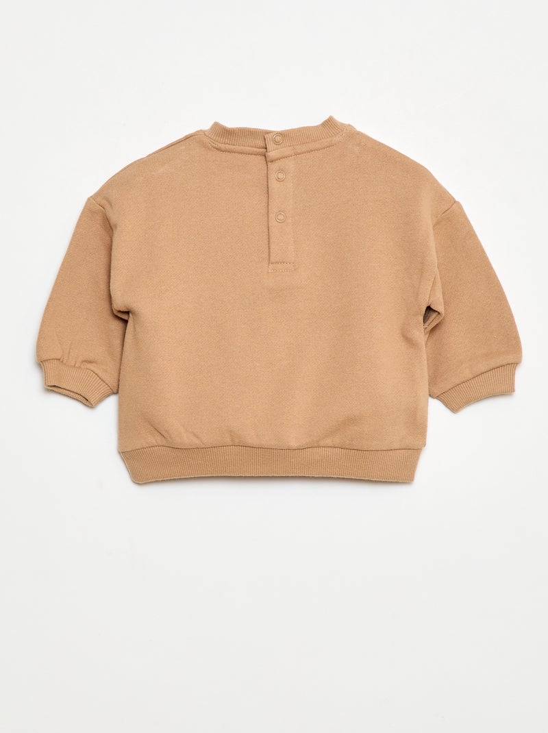 Joggingpakje met sweater + broek - 2-delig Bruin - Kiabi