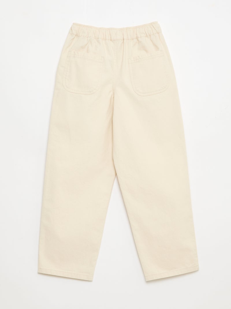Jogpant avec poches plaquées latérales Beige - Kiabi