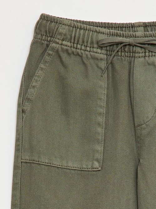 Jogpant avec taille élastiquée avec liens de serrage - Kiabi