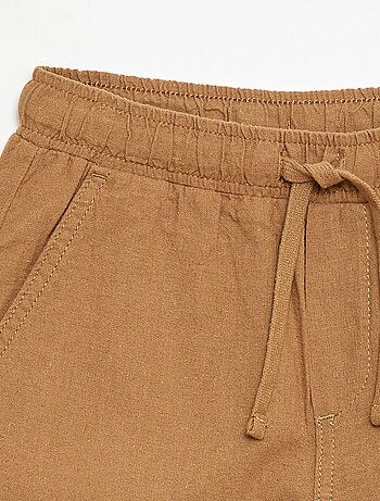 Jogpant en lin mélangé