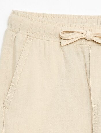 Jogpant en lin mélangé