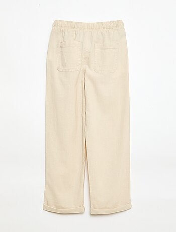 Jogpant en lin mélangé