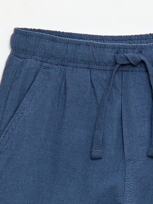 Jogpant en lin mélangé - Kiabi