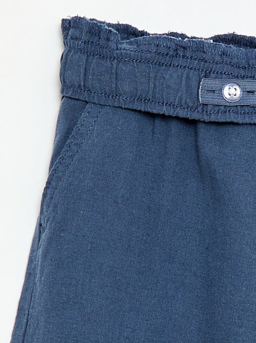 Jogpant en lin mélangé - Kiabi