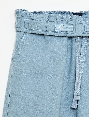 Jogpant en lin mélangé