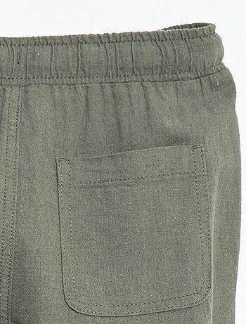 Jogpant en lin mélangé